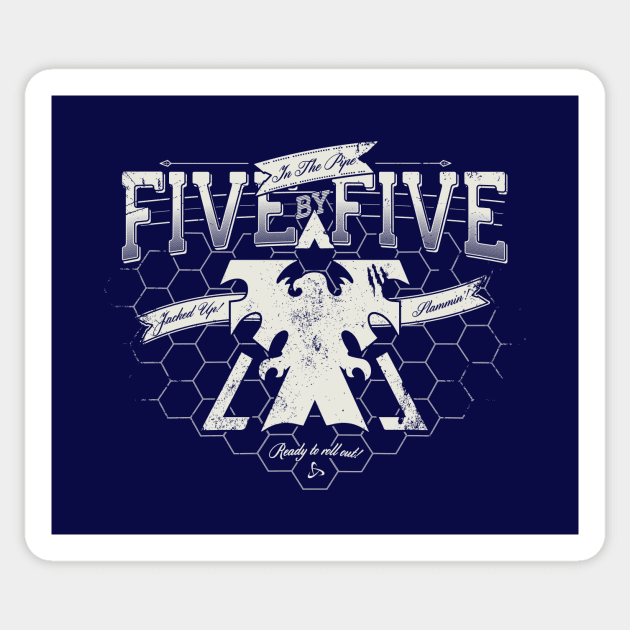 In the Pipe - Five by Five Sticker by DeepSpaceDives
